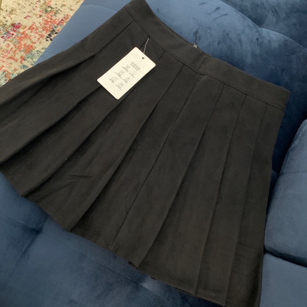 Suede tennis skirt